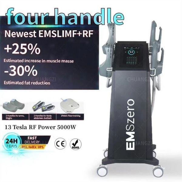 Image of ENH 840278063 2023 new ems slim 4 handle neo emszero muscle stimulating body slimming device burning ems muscle stimulator for salon and home