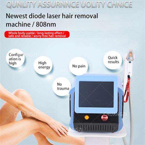 Image of ENH 848582185 laser machine diode laser 755 808 1064nm multi wavelengths hair removal machine cooling head painless laser epilator face body hair removal