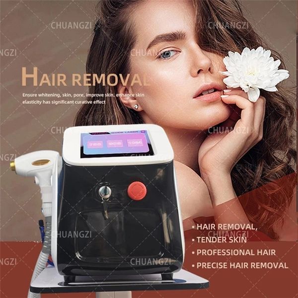 Image of ENH 848597107 laser machine portable 808nm 755 1064 diode laser hair removal machine alexandrit permanent removal cooling head painless laser epilator 202