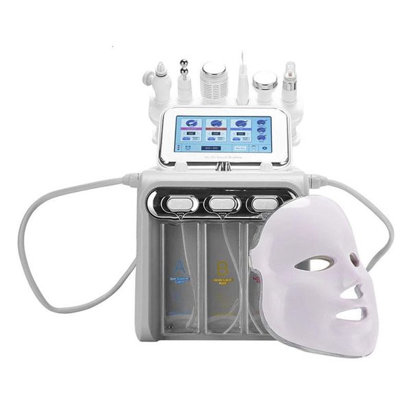 Image of ENH 849907262 hydra facial hydrodermabrasion machine oxygen jet aqua peel microdermabrasion 7 in 1 hydrodermabrasion skin care machine with led mask