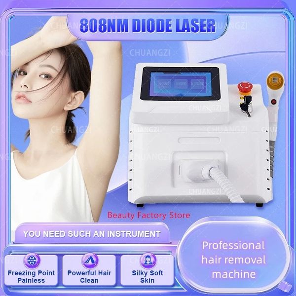 Image of ENH 851845388 laser machine 2023 808nm diode laser hair removal machine skin care facial body hair removal cooling apparatus 3 wavelength 755nm 808nm 1064