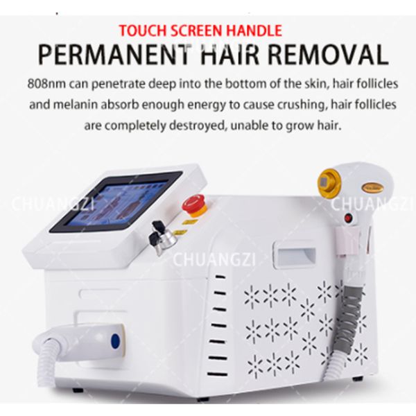Image of ENH 854901827 portable laser hair removal machine ce approved one year warranty 755 808 1064 diode laser hair remover machine