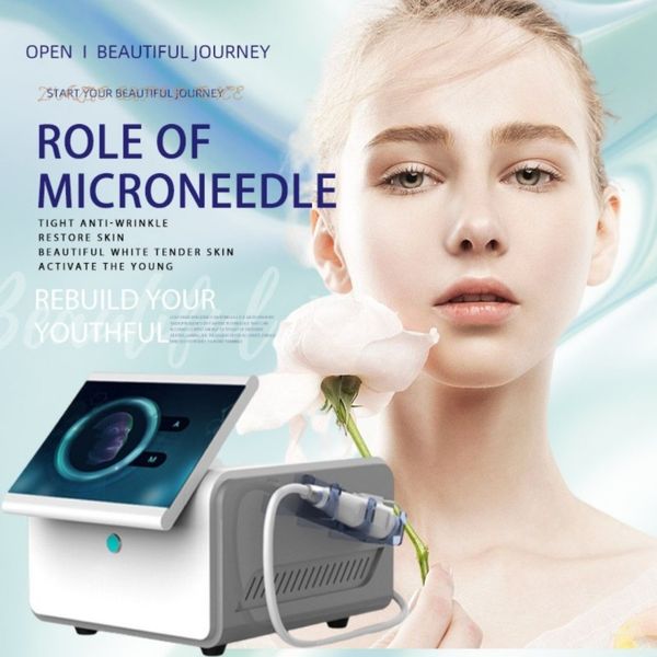 Image of ENH 855152396 2023 therapy machine portable rf microneedle fractional 10/25/64 needle nanochip wrinkle acne scar scar stretch mark removal fractional skin