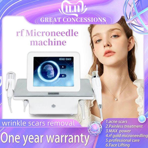 Image of ENH 855363349 rf professional facial body 2 in 1 deep radiofrequency microneedling machine gold rf fractional microneedle machine