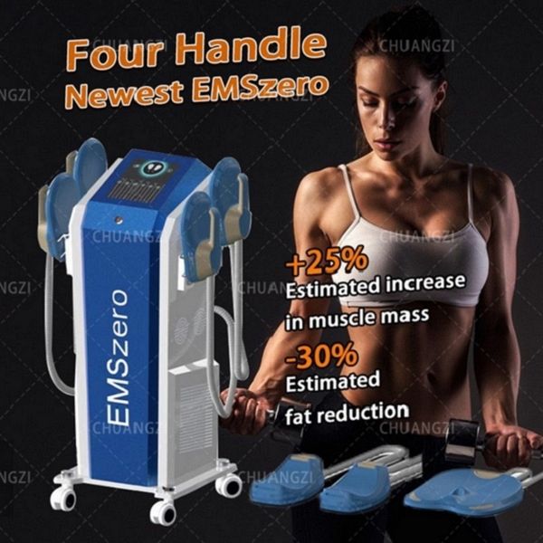 Image of ENH 860332480 powerful 4 handles ems neo electromagnetic body weight machine slimming ems muscle stimulate body slimming build muscle machine