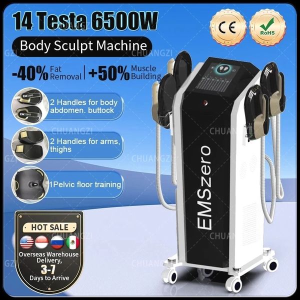 Image of ENH 872003229 2023 emszero 14tesla 6500w neo nova hi-emt ems body sculpt stimulator shaping massage equipment for salon rf machine muscle