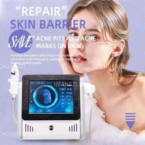 Image of ENH 883161398 2023 gold rf microneedle equipment marks remover skin rejuvenation anti-aging machine with cold hammer rf face lifting for salon
