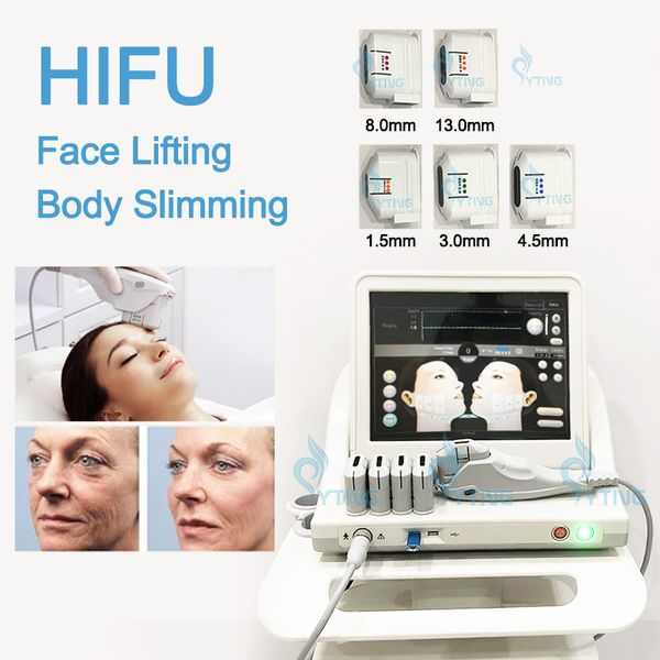 Image of ENM 184066541 ultrasound hifu machine face lifting skin tightening beauty equipment wrinkle removal 10000 s high intensity focused ultrasound with 5 cartr
