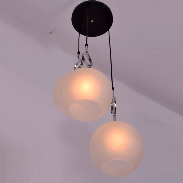 Image of ENM 185232657 modern dining room pendant lighs round white glass bar counter pendant light stairs case fashion pendant fixture