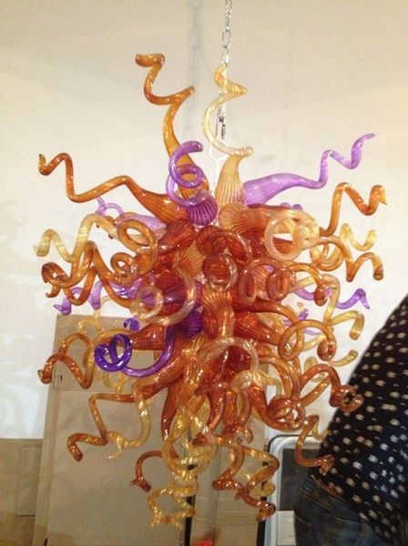 Image of ENM 374821403 100% mouth blown lamp ce ul borosilicate murano style glass dale chihuly art excellent decoration modern design pendant lamps