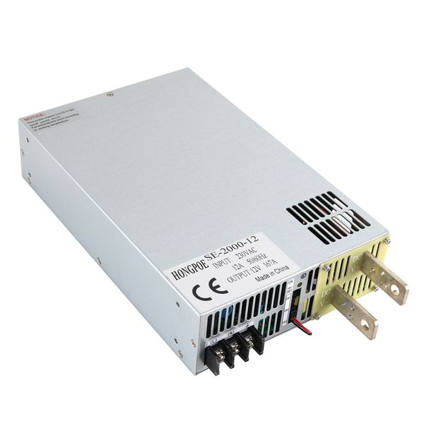Image of ENM 506991114 2000w 166a 12v power supply 12v transformer 0-5v analog signal control 0-12v adjustable 12v 166a 110vac/220vac input