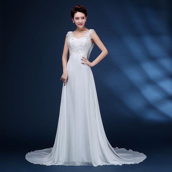 Image of ENM 677966294 zj9054 2021 white ivory wedding dresses bridal dress plus size maxi for women