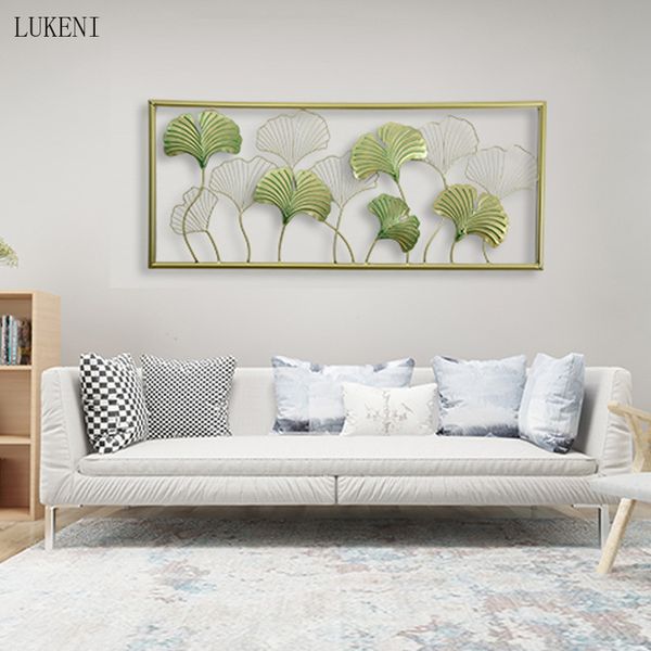 Image of ENM 684256778 modern european pendant ginkgo leaf creative background soft wall decoration 210414