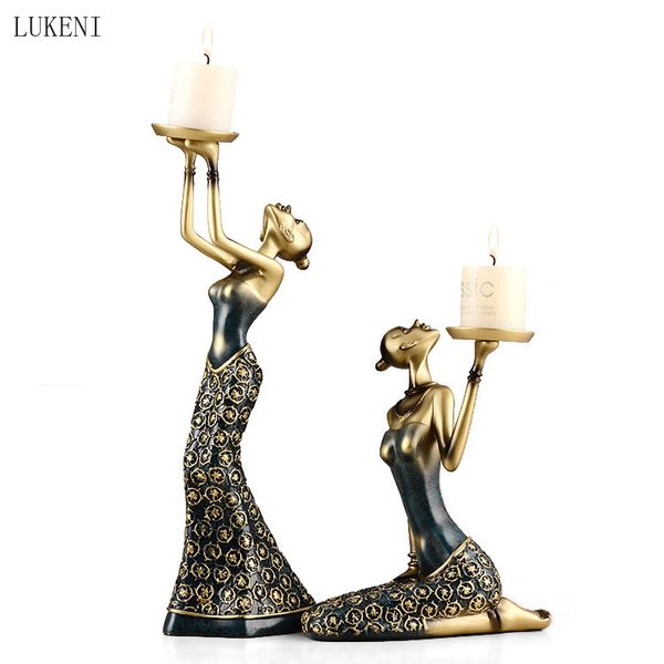 Image of ENM 684270071 european retro beauty holder american home creative wine cabinet decoration candle ornaments 210414