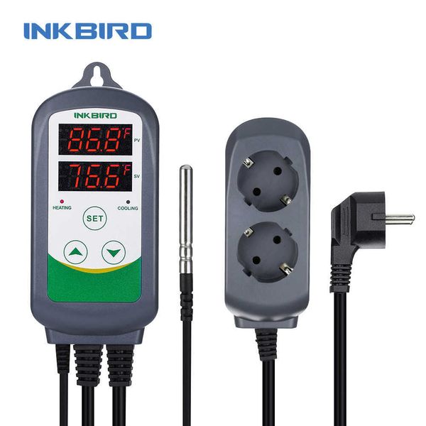 Image of ENM 715332898 inkbird itc-308 heating and cooling dual relay temperature controller carboy fermenter greenhouse terrarium temp control 210719