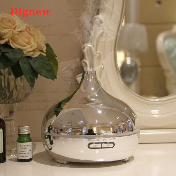 Image of ENM 716483891 300ml air humidifier electroplate aromatherapy diffuser essential oil 7 color night light fogger mist maker for home spa 210724
