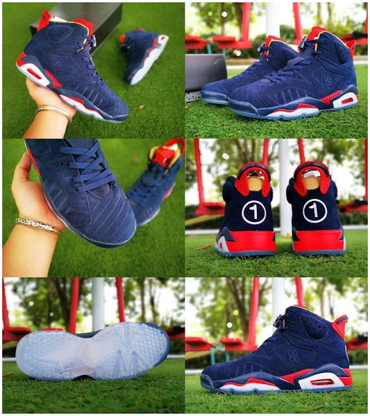 Image of ENSP 485091710 vi 6 doernbecher db sports basketball shoes for blue red ice 6s designer sneakers mens shoes