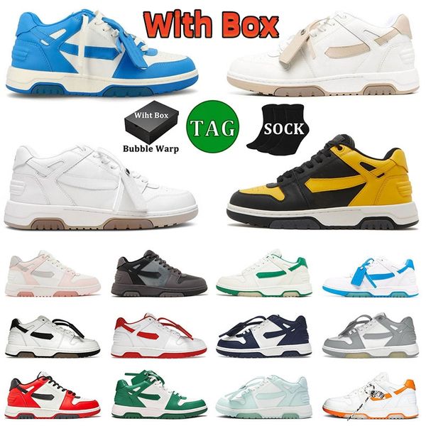 Image of ENSP 639916471 designer men women 2023 running shoes offs white out of office low- black white pink leather light blue red yellow black patent trainers run