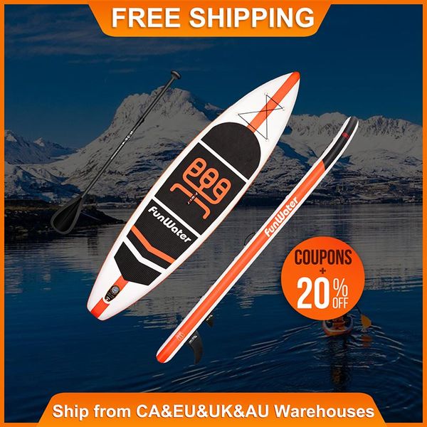 Image of ENSP 656049593 funwater no vat surfboard padel stand up paddle board inflatable 335 cm sup paddleboard ca uk us warehouse tabla surf paddel water sports su
