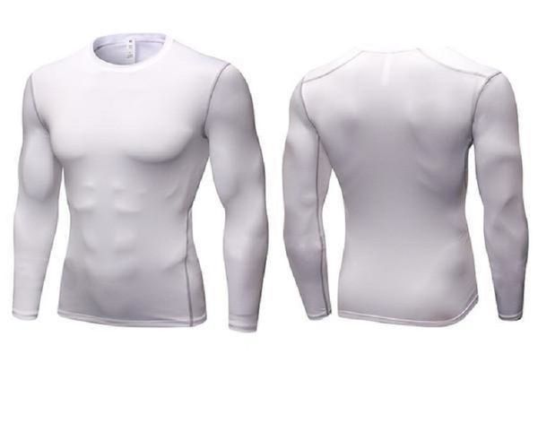Image of ENSP 668268983 gym sleeve elastic wear quick breathable shirt long sleeves training tshirt summer fitness clothing solid bodybuild cro