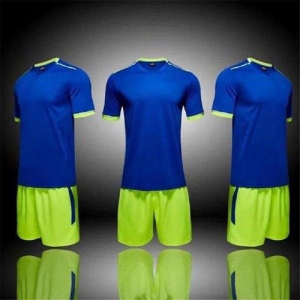 Image of ENSP 671922218 fashion 11 team blank jerseys sets custom training soccer wears short sleeve running with shorts 02