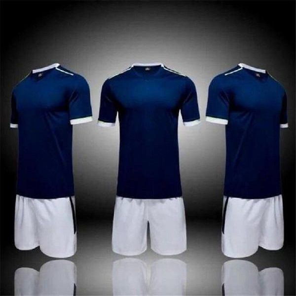 Image of ENSP 671923246 fashion 11 team blank jerseys sets custom training soccer wears short sleeve running with shorts 05