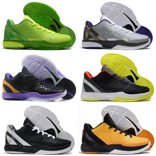 Image of ENSP 733371363 mamba 6 protro grinch men basketball shoes designer sneakers mambacita alternate bruce lee del sol bred outdoor sports mens trainers
