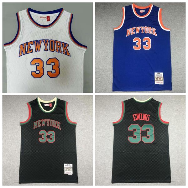 Image of ENSP 735221532 basketball jersey men new york&#039s knicks&#039s patrick ewing the swing man sewed and embroidered jerseys