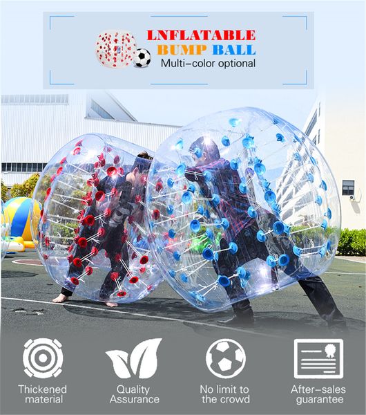 Image of ENSP 742482650 outdoor games 12/15m pvc inflatable bumper bubble soccer ball giant human hamster ball for adults and teens