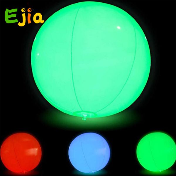 Image of ENSP 796487523 for party activities large funny inflatable beach ball pvc rgb light led balloon throwing zygote ball