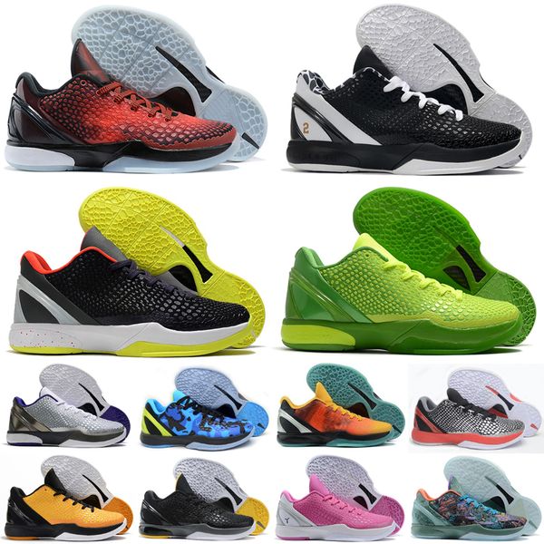 Image of ENSP 808459324 mamba 6 protro men basketball shoes grinch all-star del sol mambacita alternate bruce lee 5 rings lakers mens trainers outdoor sports sneake