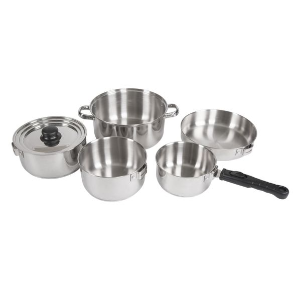 Image of ENSP 840585750 heavy duty stainless steel clad cook set a compass