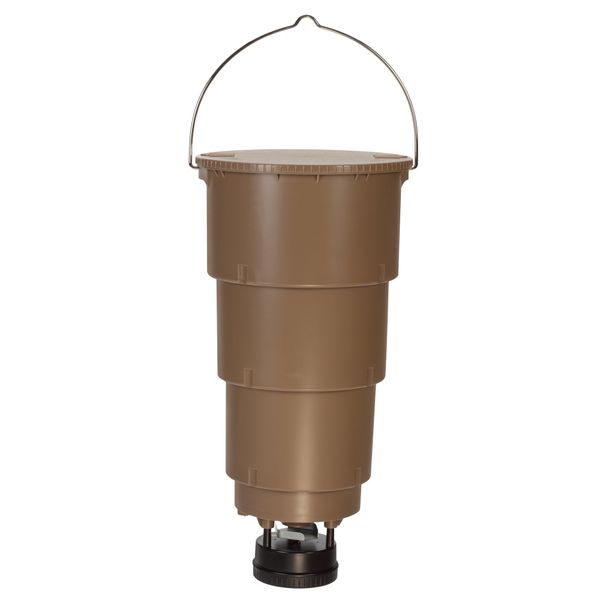 Image of ENSP 846545360 moultrie 5 gallon all in one hanging deer feeder with adjustable timer mfg 13074