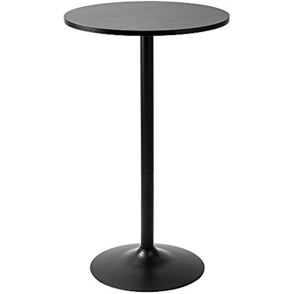 Image of ENSP 849912044 pearington round cocktail bistro high table with black and base 1 pack