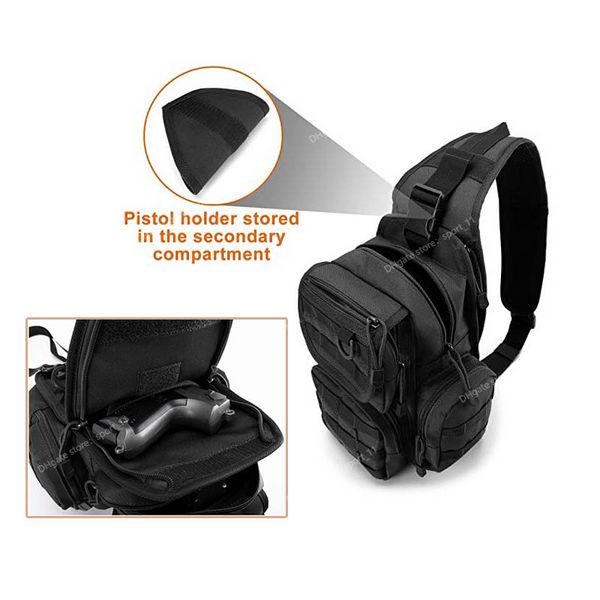 Image of ENSP 850756933 tactical chest sling bag hunting gun holster military backpack outdoor camping hiking molle pouch climbing fishing bag xa291+a huntinghuntin