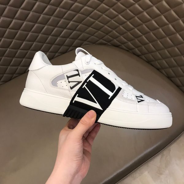 Image of ENSP 863728077 luxury designer mens casual shoes fashion genuine leather platform wedges sneakers breathable comfortable walking shoe runway outfit patwork
