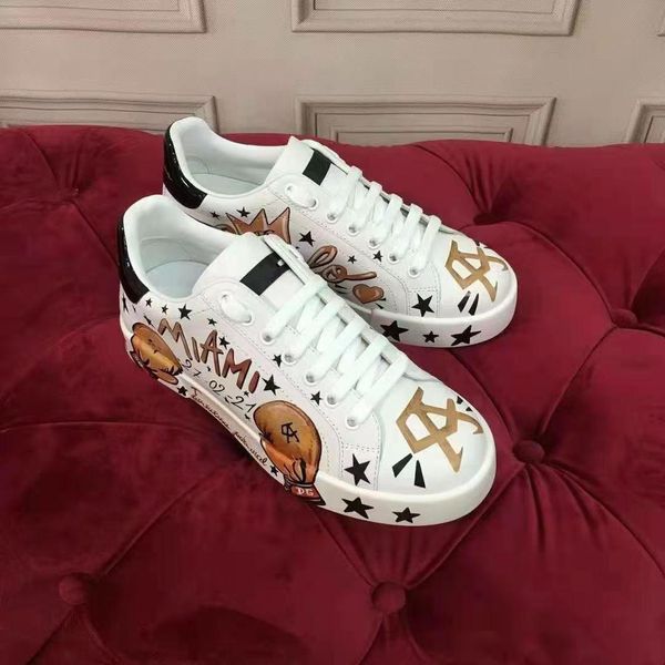 Image of ENSP 876643954 multicolor dg men dolcly gabbanaly realleather designer technical sneakers shoes handmade fashion gradient women quality famous trainers siz