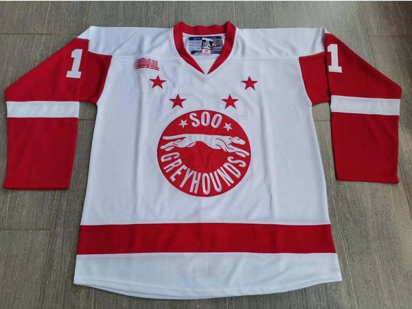 Image of ENSP 879145231 college hockey wears physical ps soo greyhounds 11 joe thornton men youth women vintage high school size s-5xl or any name and number jersey