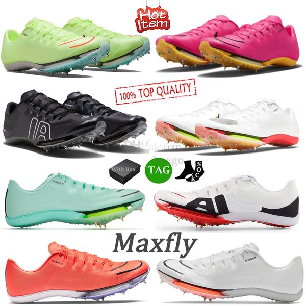 Image of ENSP 887018960 mens maxfly soccer shoes sneakers sprint spikes hyper pink orange black white mint foam rawdacious size 36-45