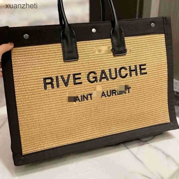 Image of ENSP 888915229 embroidered classic lady ys bag shopping and designer rive gauche woven size 48 36 travel capacity abrasion tote dirt resi wby4
