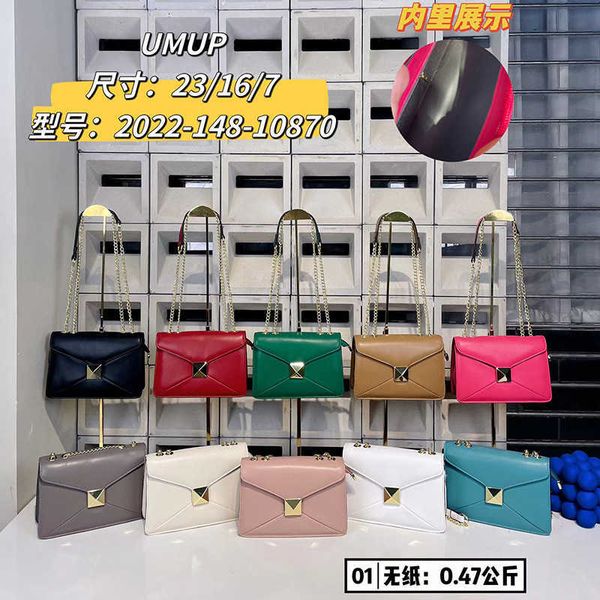 Image of ENSP 890598221 designer bag for woman bags ladies2023 new velatninio women&#039s bag tofu cute one shoulder fashion simple chain cross versatile double