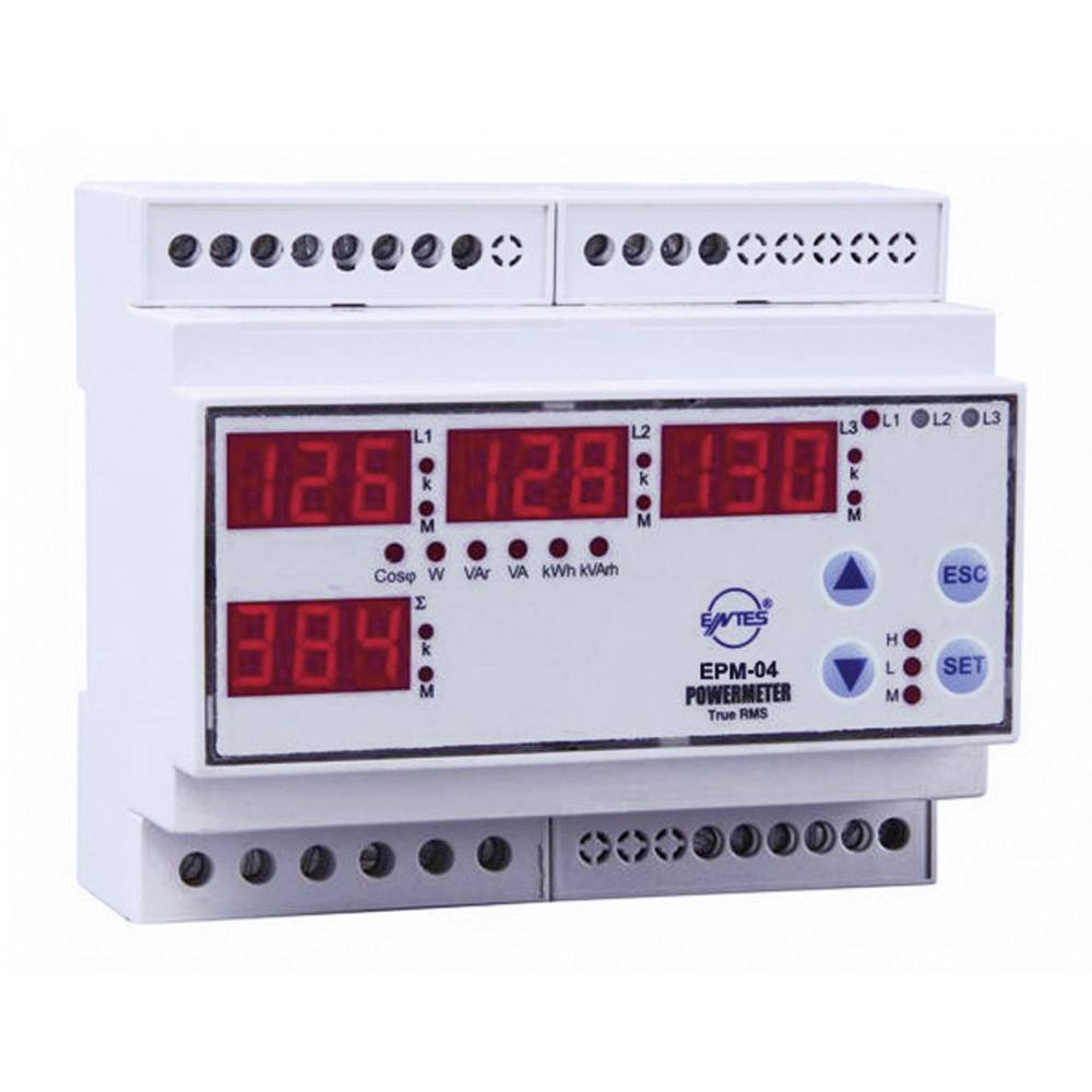 Image of ENTES EPM-04-DIN Voltage current frequency neutral current