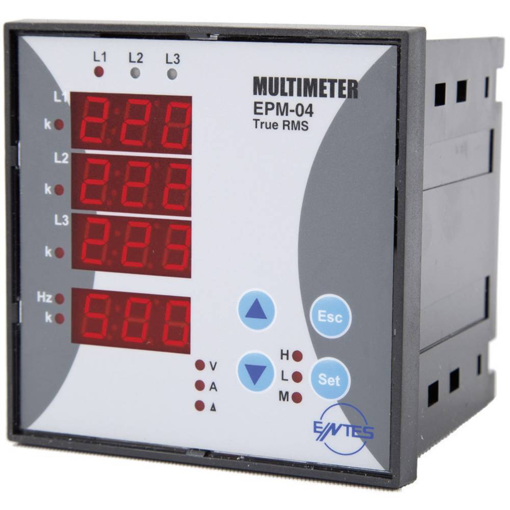 Image of ENTES EPM-04C-96 Digital rack-mount meter Voltage current frequency operating hours Total Hours