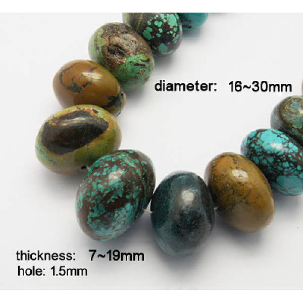 Image of EN_s Natural HuBei Turquoise Beads Strands