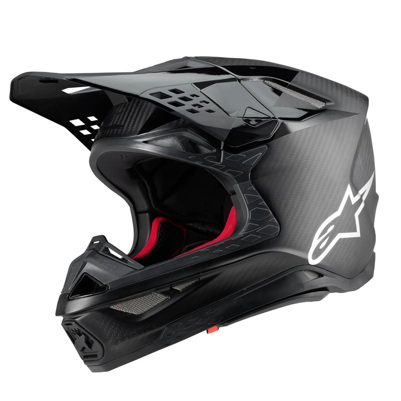 Image of EU Alpinestars Supertech S-M10 Fame Helmet Ece 2206 Black Carbon M&G Taille XS