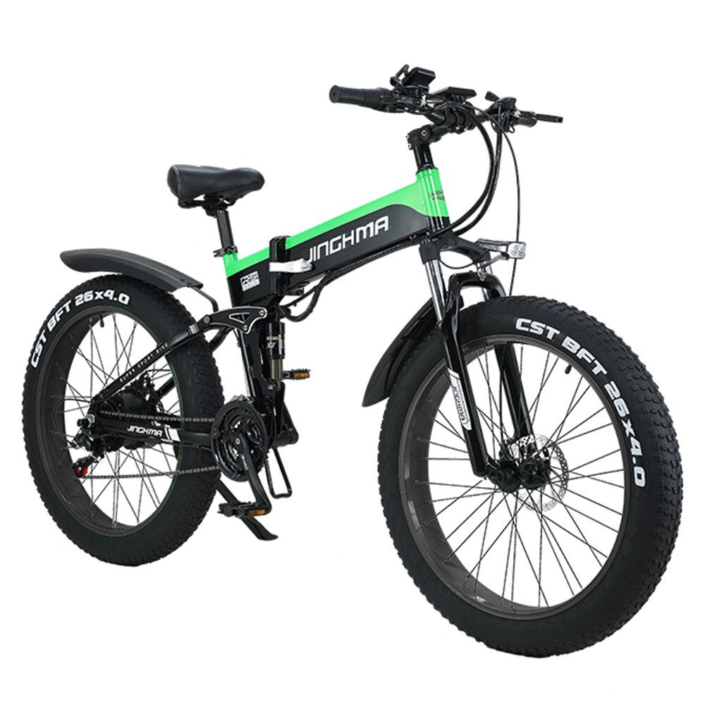 Image of [EU DIRECT] JINGHMA R5 1000W 48V 128Ah Single Battery 26*40inch Electric Bicycle Oil Brake 21-Speed 50km Mileage Elect
