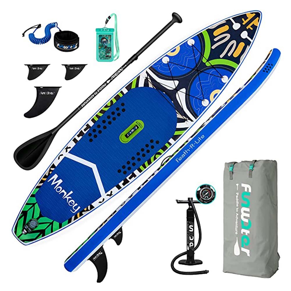 Image of [EU Direct] FunWater Inflatable Stand Up Paddling Board Max Load 150kg Surfboard With Inflatable Paddle Board Accessorie