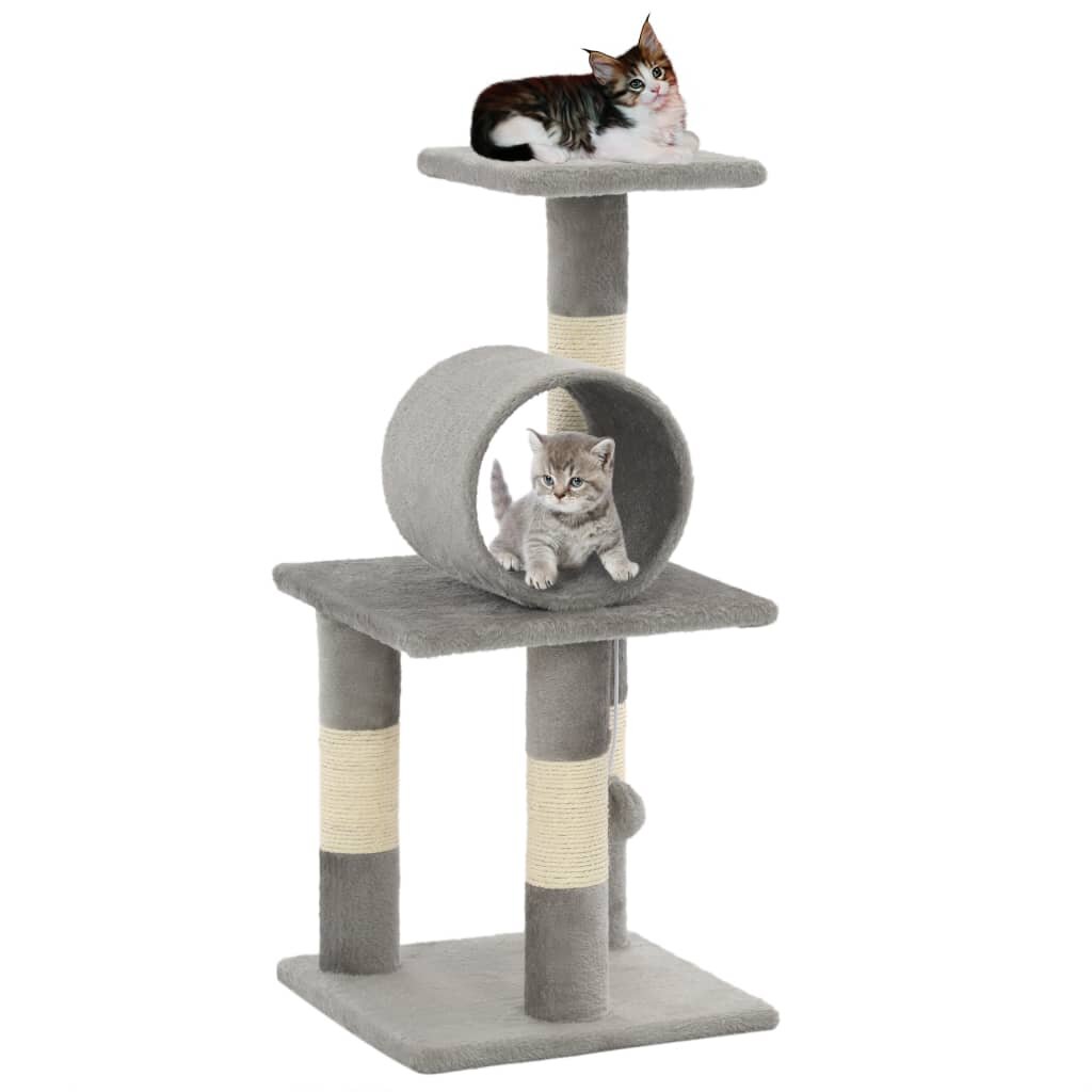 Image of [EU Direct] vidaXL 170600 Cat Tree with Sisal Scratching Posts 65 cm Pet Supplies Cat Puppy Playing