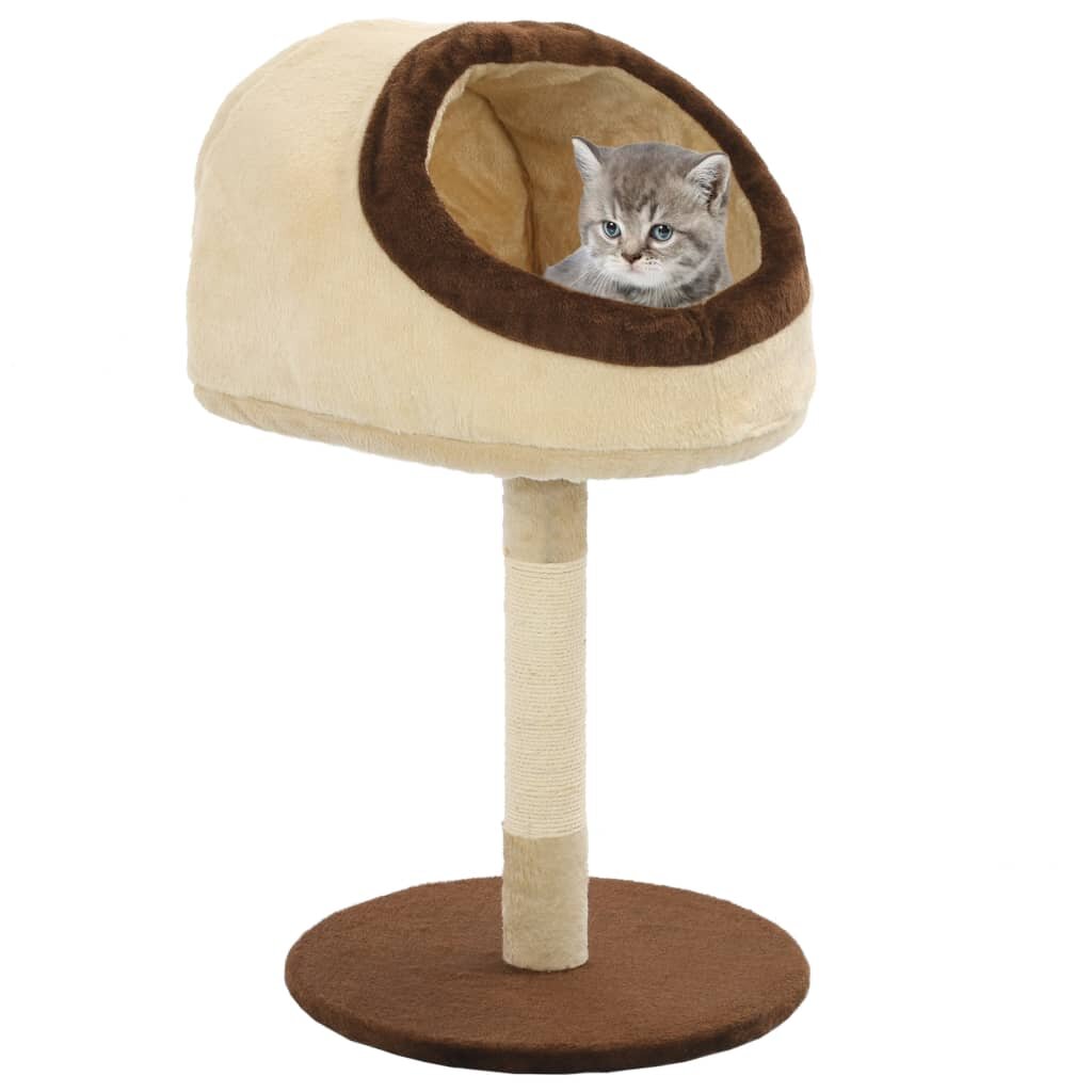 Image of [EU Direct] vidaXL 170601 Cat Tree with Sisal Scratching Posts 72 cm Pet Supplies Cat Puppy Playing