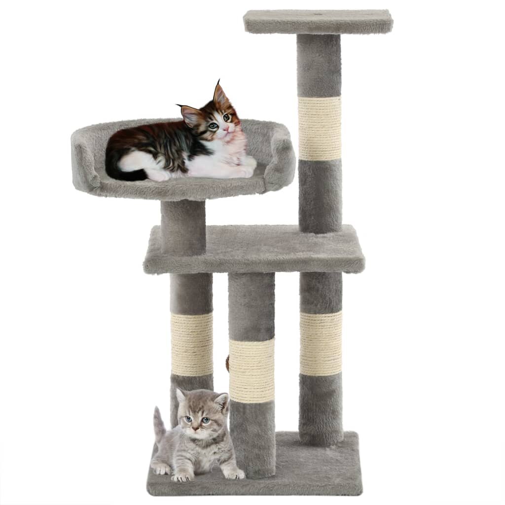 Image of [EU Direct] vidaXL 170611 Cat Tree with Sisal Scratching Posts 65 cm Pet Supplies Cat Puppy Playing
